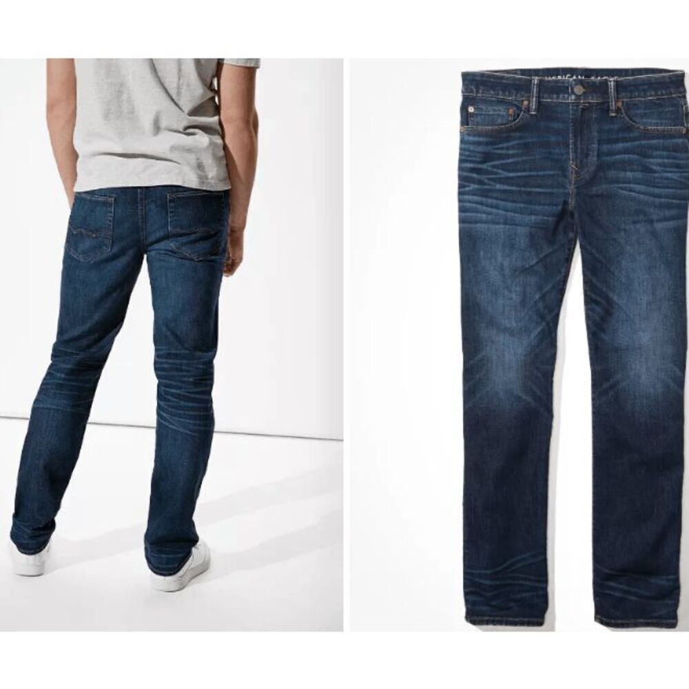 American Eagle Extreme Flex 4‎ Original Straight Dark Wash Men's Size 29 x 30